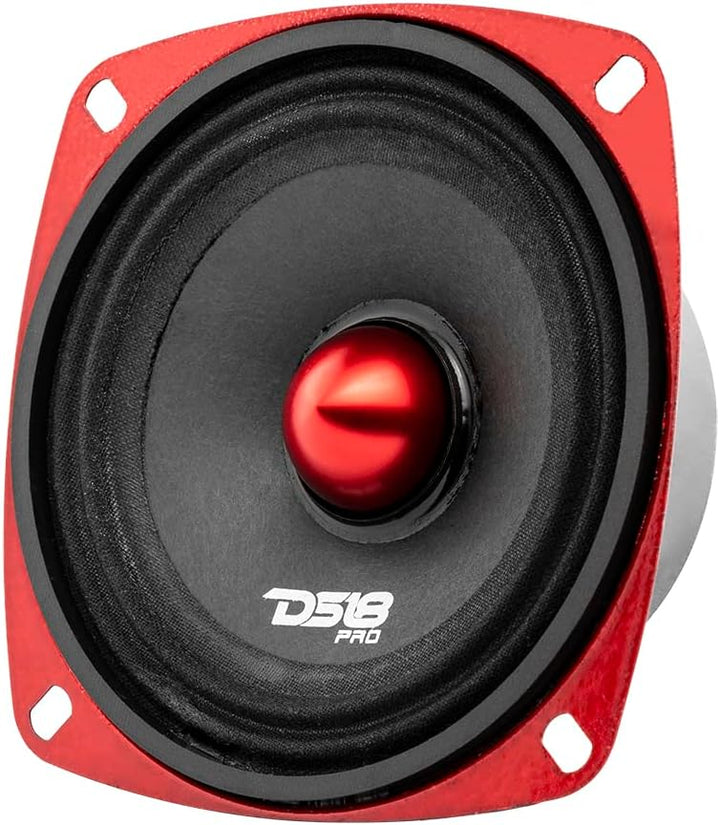 DS18 1 PRO-X4.4BMSL Mitteltöner 10 cm 100 mm 4" Durchmesser, 100 Watt rms und 200 Watt max, Impedanz