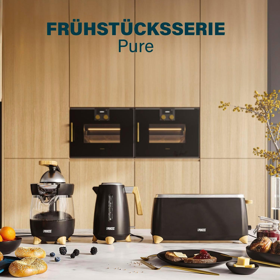 Princess Toaster Pure – Für 2 Scheiben gleichzeitig – 7 einstellbare Bräunungsstufen – Abbruch-, Auf