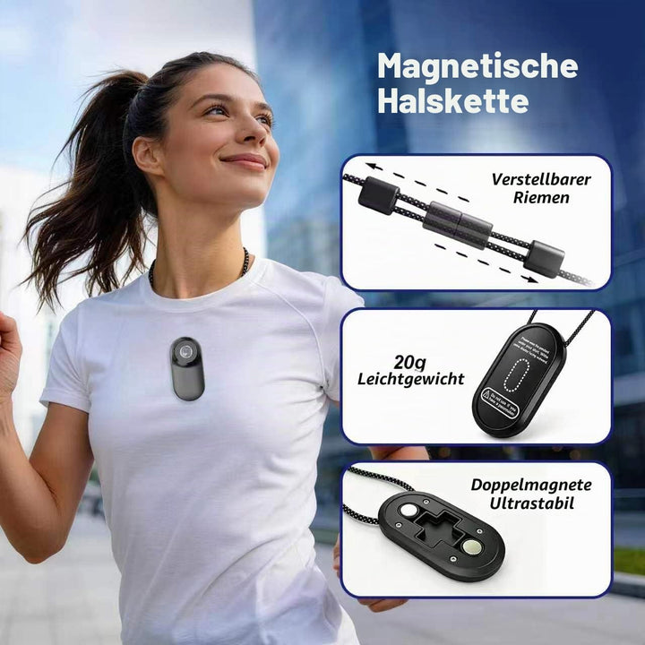 Mini Body Cam mit Magnetgurt, freihändige POV Kamera 26g inkl.Speicherkarte，Action cam für Motorradh