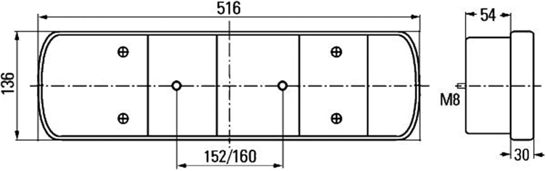 HELLA - Heckleuchte - Halogen - ECE - links/rechts - 2VP 008 205-031
