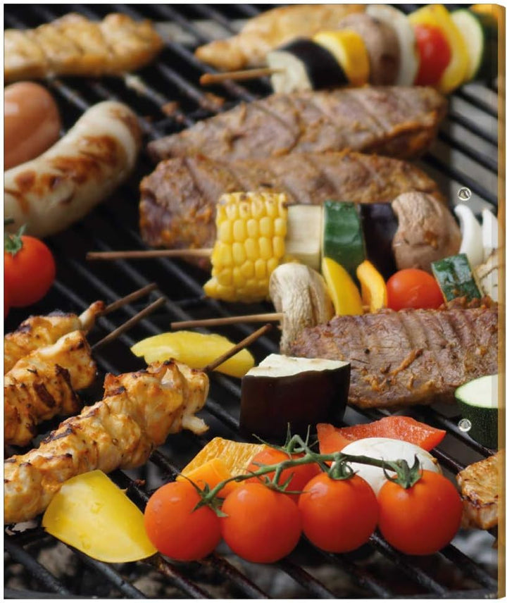 PRICARO Rezeptordner mit Rezeptblock "BBQ", A5