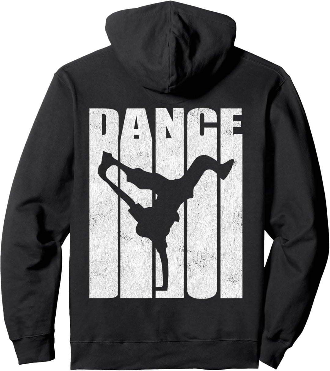 Hip Hop Dance Shirt Breakdance ZURÜCK DRUCKEN Breakdance Pullover Hoodie