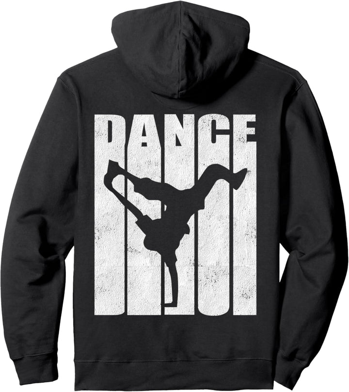 Hip Hop Dance Shirt Breakdance ZURÜCK DRUCKEN Breakdance Pullover Hoodie