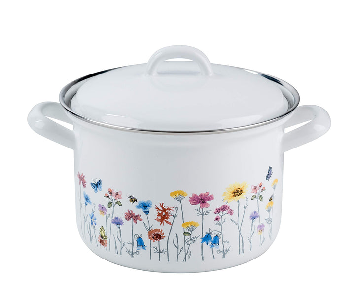 RIESS 0121-070 Fleischtopf mit Deckel, Durchmesser 14 cm, Inhalt 1 Liter, Country, SONDEREDITION FLO