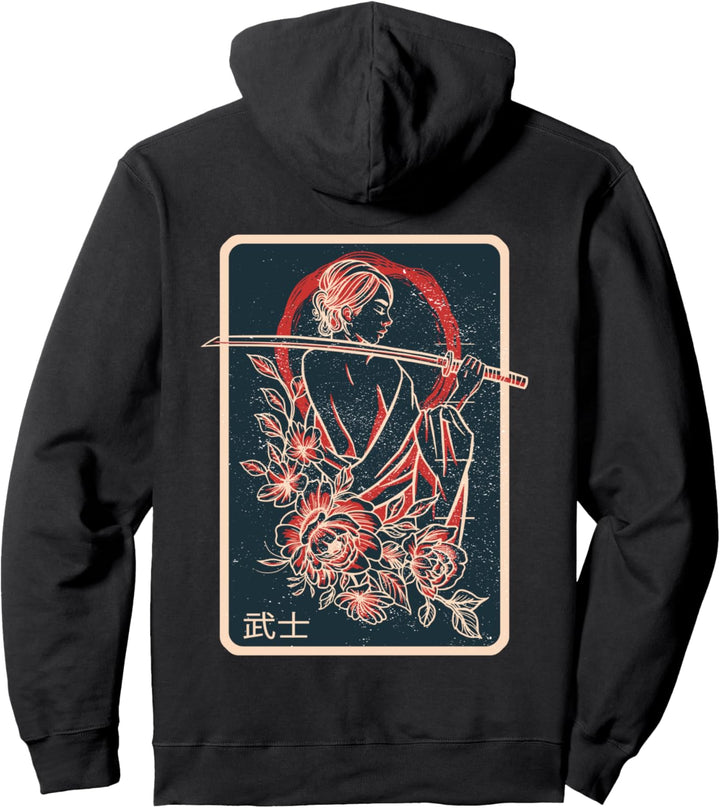 Antike Japanische Kultur - Vintage Japanische Samurai Pullover Hoodie