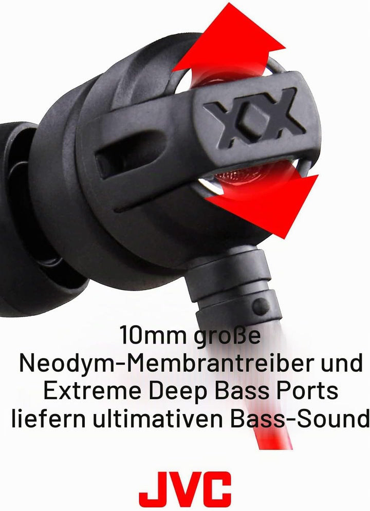 JVC HA-FX1X Xtreme Xplosives In-Ear-Kopfhörer Schwarz