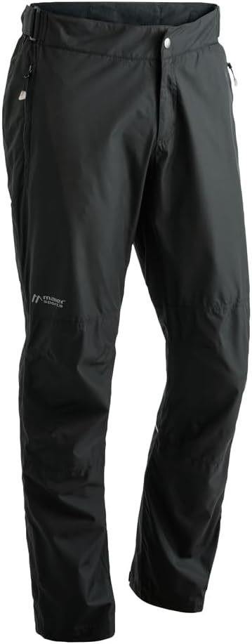 Maier Sports Herren Regen Überhose Raindrop M 46 Schwarz, 46 Schwarz