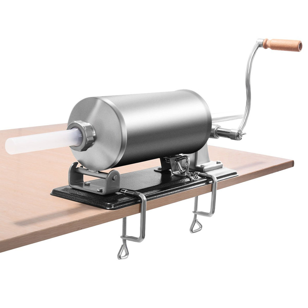 COSTWAY 3,6L / 4,8L Wurstfüller manuell, Wurstmaschine aus Edelstahl, Wurstfüllmaschine inkl. 4 Füll