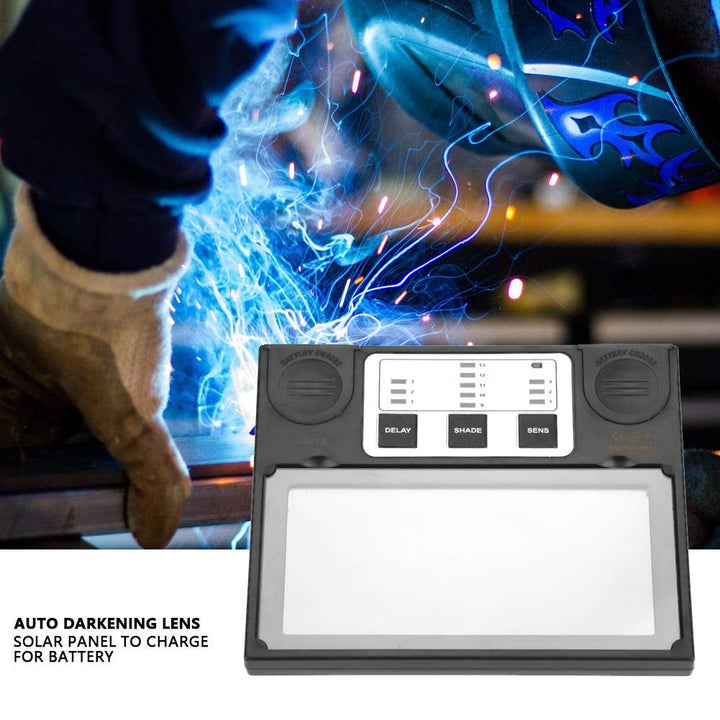Schweisshelm Objektiv, 110 x 90 mm Solarpanel Schweisshelm Objektiv, Schweissmaske Glas Auto Darkeni