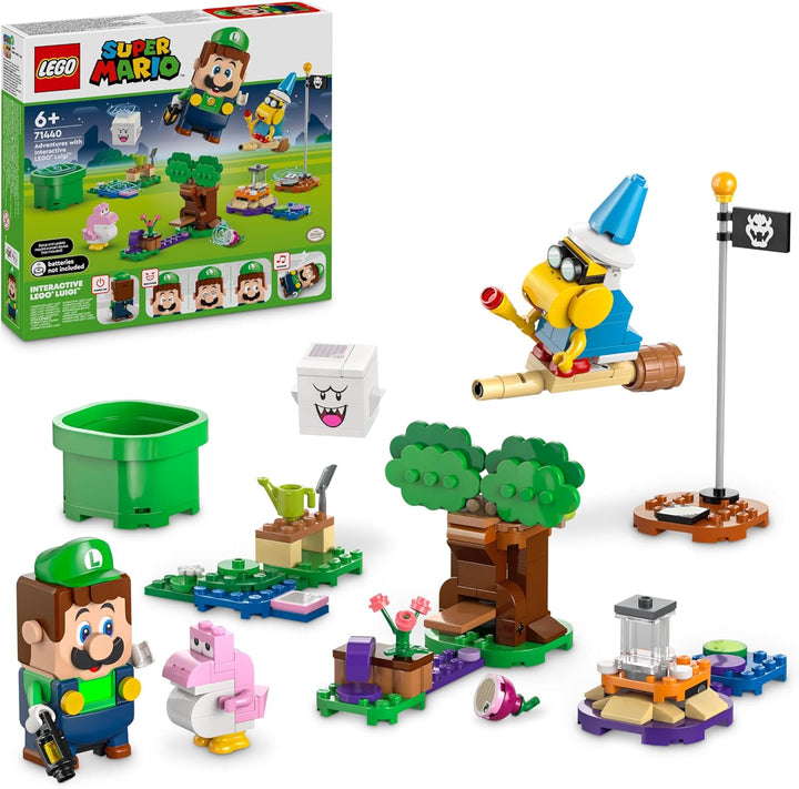 LEGO Super Mario Abenteuer mit dem interaktiven Luigi, Nintendo Geschenk für Jungen, Mädchen und Gam