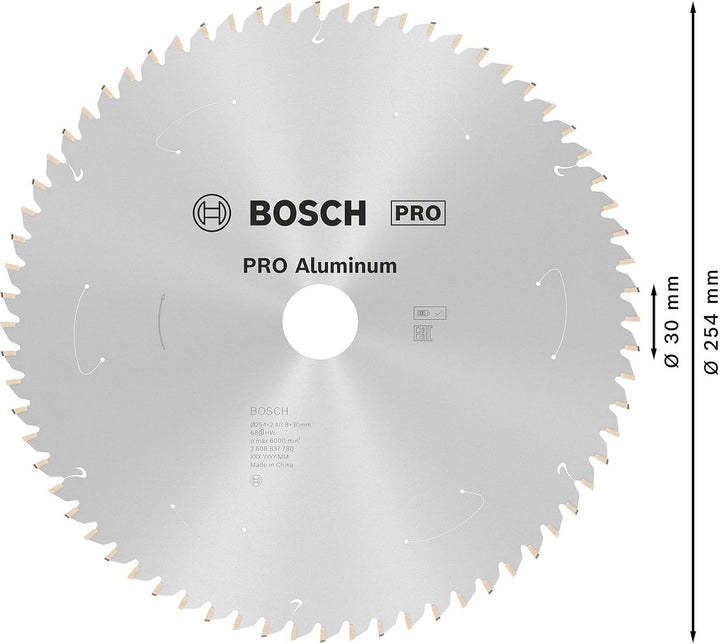 Bosch Professional 1x Kreissägeblatt Standard for Aluminium (für Aluminium, Sägeblatt Ø 254 x 30 mm,
