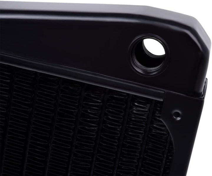Alphacool 14241 NexXxoS ST30 Full Copper X-Flow Radiator - CPU Wasserkühlung - 140mm, Kupfer / Schwa