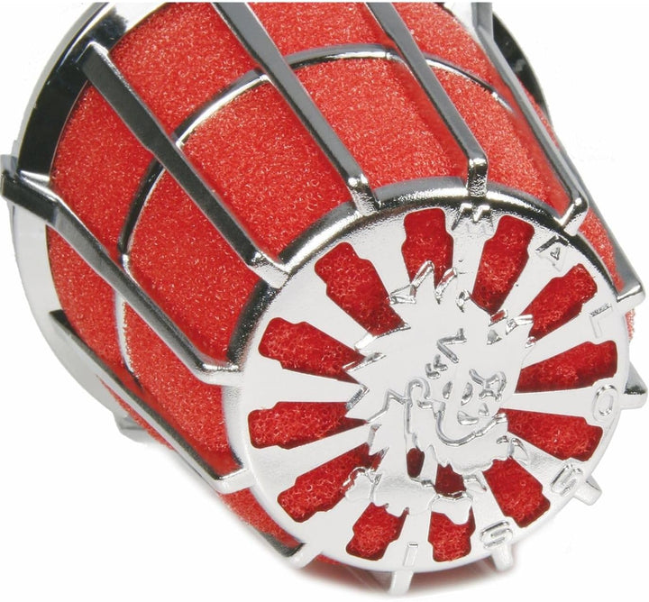Luftfilter Malossi Racing Gitter 38mm rot-Chrom