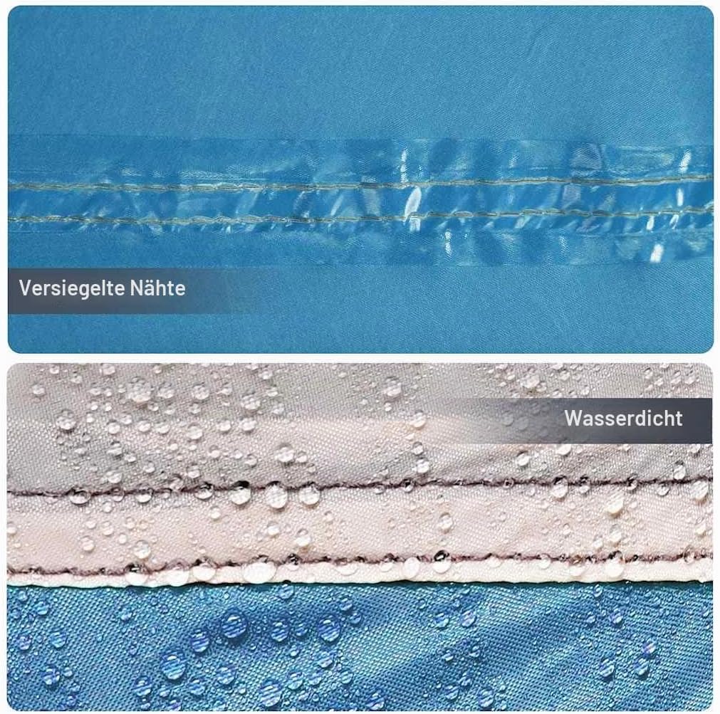 vidaXL Beistellzelt Beistellzelte Lagerzelt Blau 200 x 163 x 190 cm, Blau 200 x 163 x 190 cm