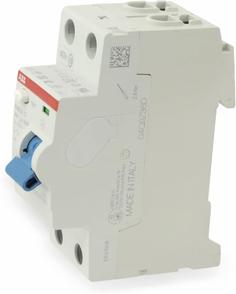 ABB F202 RCCB, 2-polig, 25A, 30mA Typ A CE 230V ac Einzelpack Single, Einzelpack Single