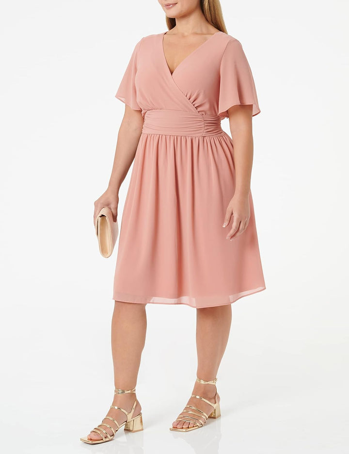 Noppies Damen Dress Short Sleeve Dorris Kleid 42 Desert Sand - P756, 42 Desert Sand - P756