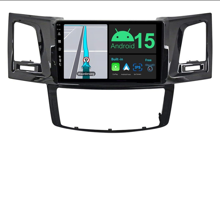 JOYX Android 15 IPS Autoradio Passt für Toyota Fortuner Hilux Revo Vigo (2004-2014) - Eingebautes Ca