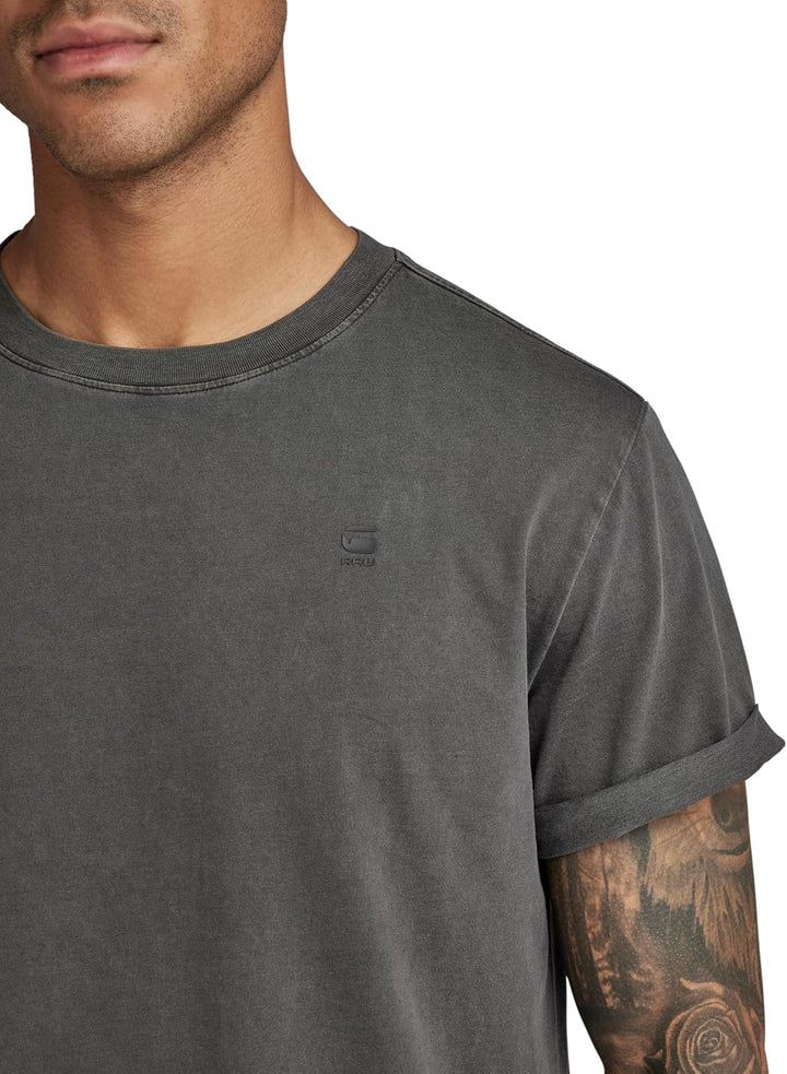 G-Star Raw Herren Lash T-Shirt O. T-Shirts (1er Pack) XS Grau (Shadow Gd D16396-2653-g179), XS Grau