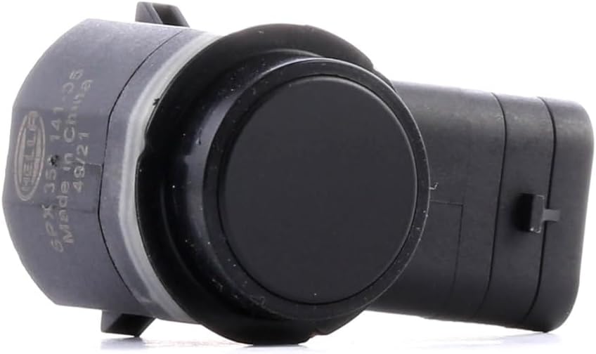 HELLA 6PX 358 141-051 Sensor, Einparkhilfe - gewinkelt - 3-polig - gesteckt - lackierbar - mit Befes