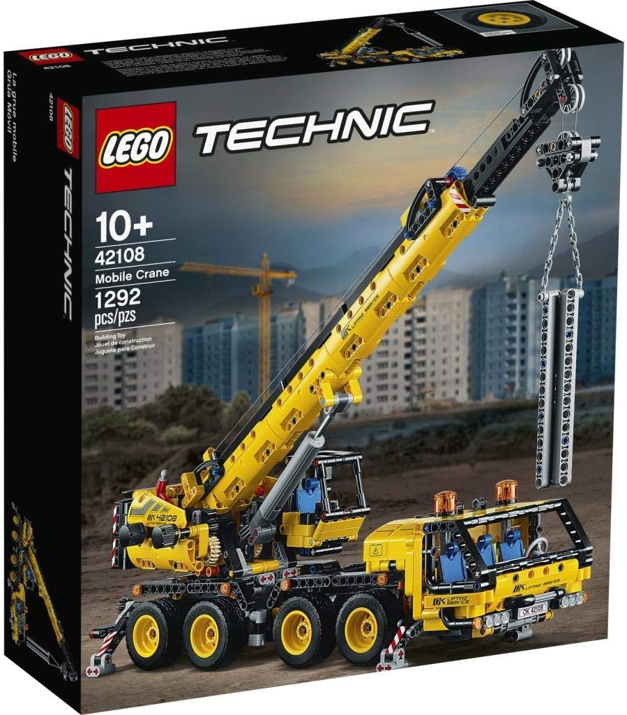 LEGO 42108 Technic Control+ Kran-LKW, Spielzeug Set aus Kran und LKW, Geschenk für Mädchen und Junge
