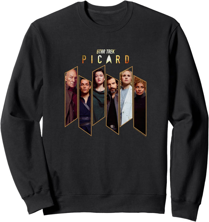 Star Trek: Picard Cast Photo Panels Sweatshirt