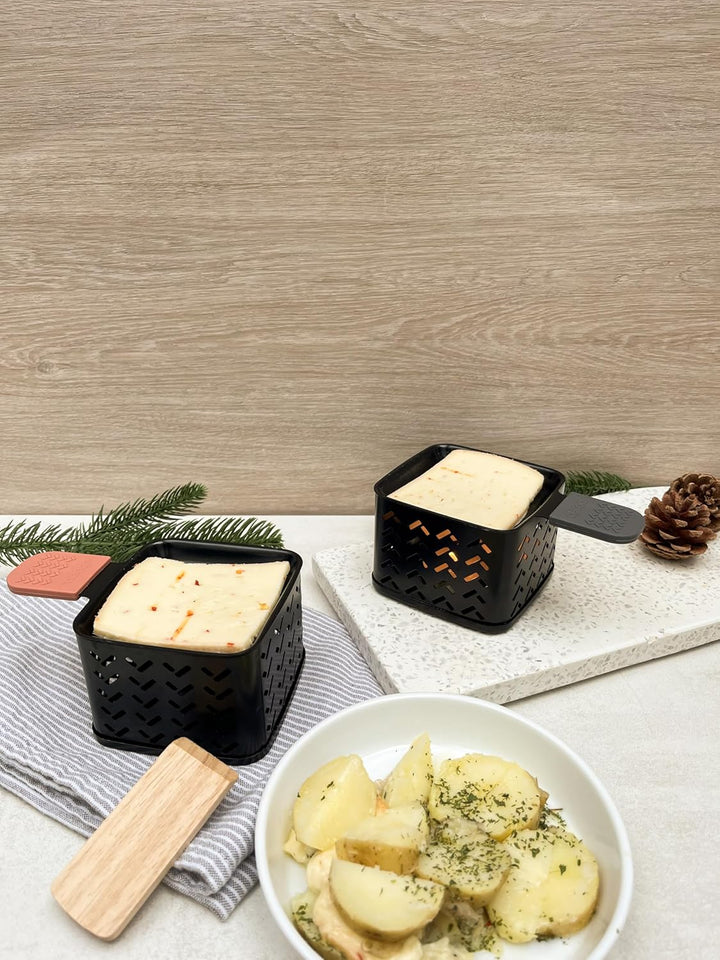 CECOA - ChEESE'UP - Raclette-Geräte mit Kerze, Tischrakel, vor dem Fernseher oder sogar im Nischen S