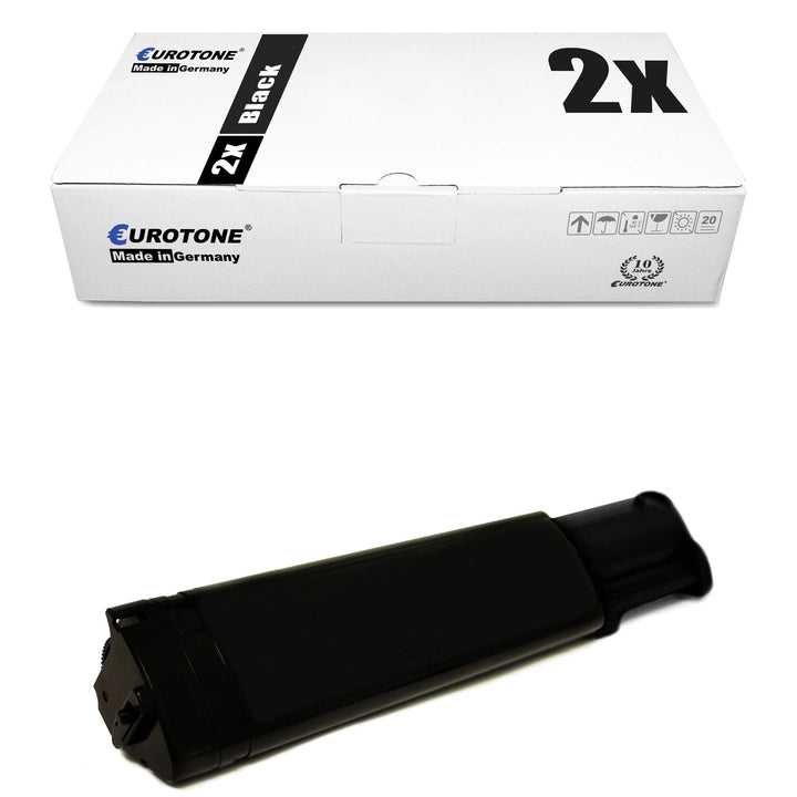 Eurotone 2X Toner mit 50% mehr Leistung für Epson Aculaser C1100 C11X N NF NFC ersetzen Epson Schwar