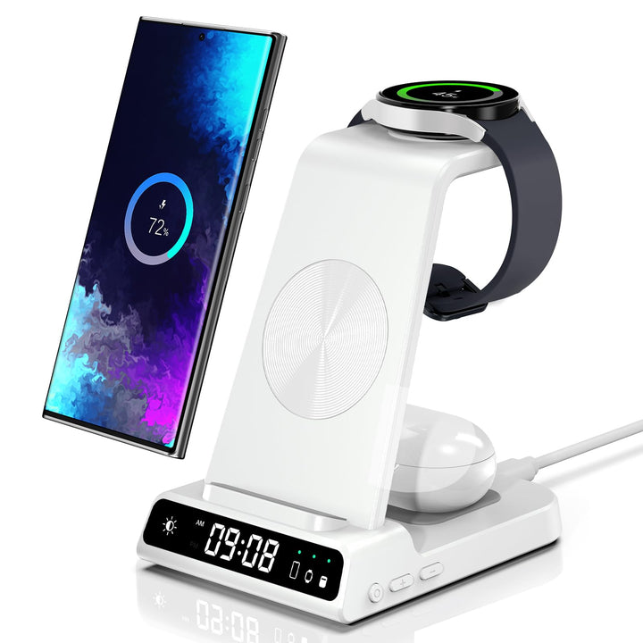 Induktive Ladestation für Samsung S25 Ultra, 3 in 1 Wireless Charger für Samsung Galaxy Watch 8/8 Cl