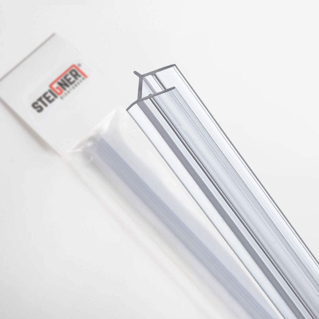 STEIGNER Duschdichtung, 120cm, Glasstärke 7/8 mm, Gerade PVC Ersatzdichtung für Dusche, UK24-08 Stär