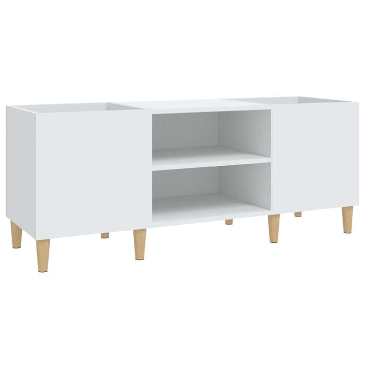 vidaXL Plattenschrank Weiss 121x38x48 cm Holzwerkstoff 121 x 38 x 48 cm Weiss, 121 x 38 x 48 cm Weis