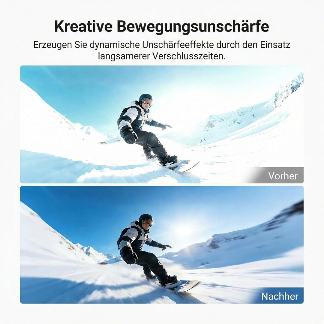 NEEWER ND Filter Set kompatibel mit DJI Osmo 360 nur, ND64 (6 Stop), Snap On, mehrfachvergüteter opt