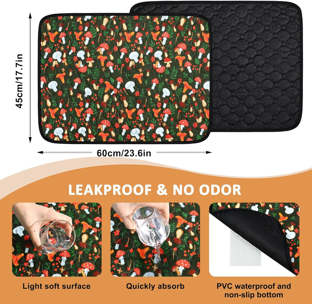 2 Stück PIPI Pads für Meerschweinchen, Super Saugfähig Kleintier Pee Pads, Wasserdichte Pipipads für