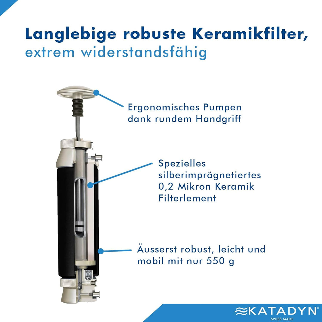 Katadyn Wasserfilter Pocket Tactical Serie Single, Single