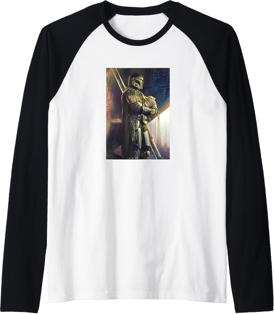 Star Wars: The Mandalorian The Child and Mandalorian Poster Raglan