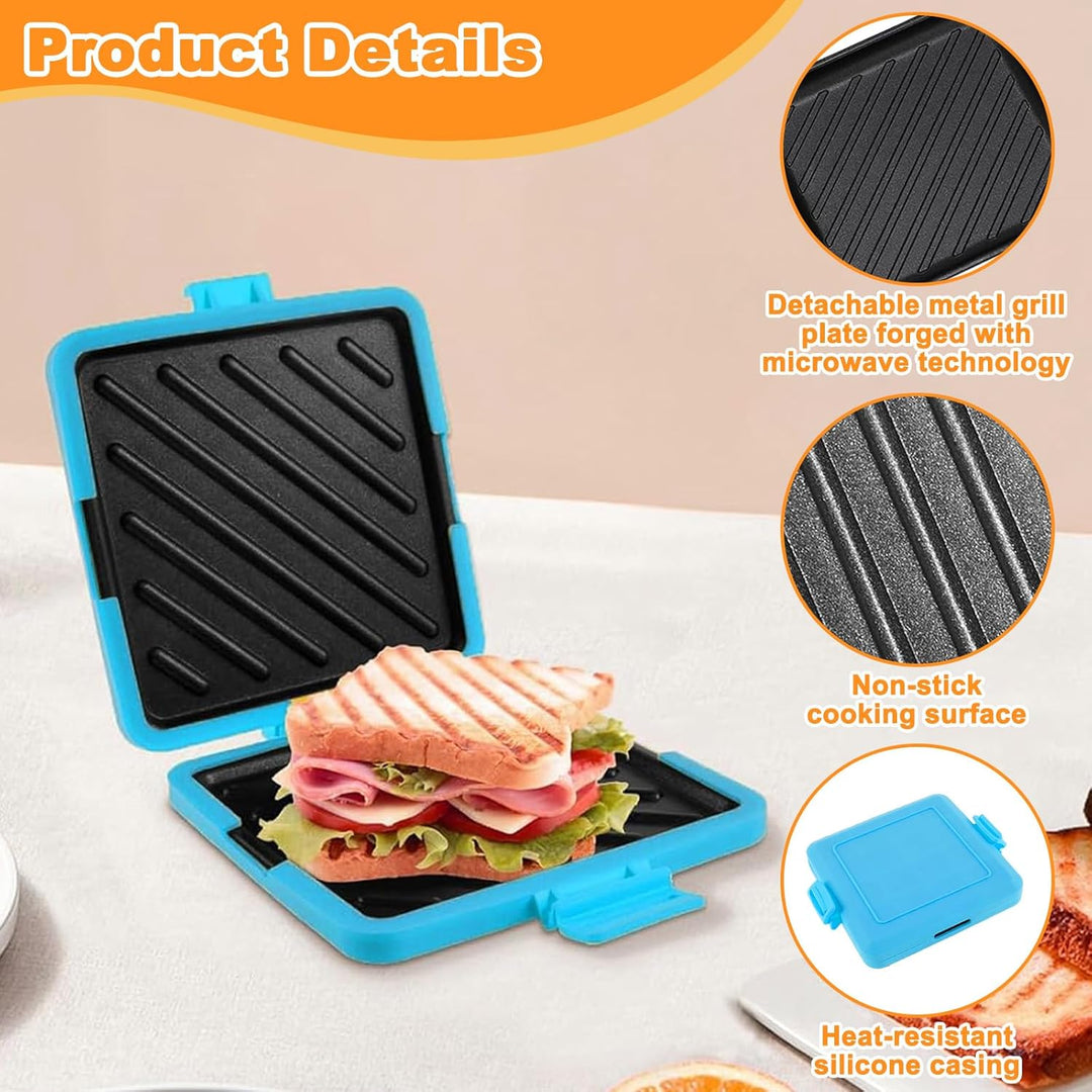 Microwave Toastie Maker Sandwichmaker, Mikrowellen Sandwich Toaster Sandwichtoaster, Geschirrspüler