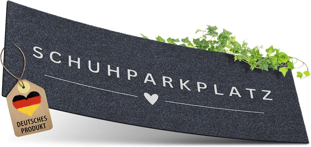 ElbFuchs® Schuhparkplatz Fussmatte 75x30cm | Ideale Schuhmatte Abtropfmatte und Schuhunterlage | Was