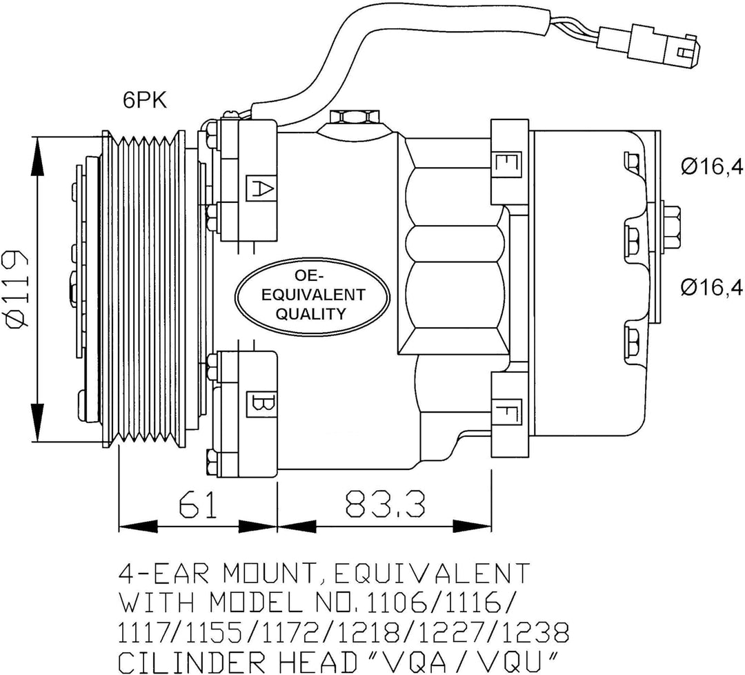 NRF 32040 Kompressor, Klimaanlage