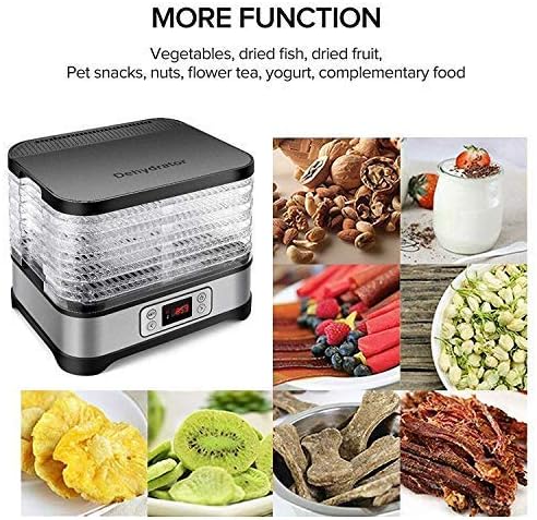 Obst und Gemüse-Trockner, LCD-Display, 72-Stunden-Timer, 8 Paletten, Dehydrator für Lebensmittel, Le