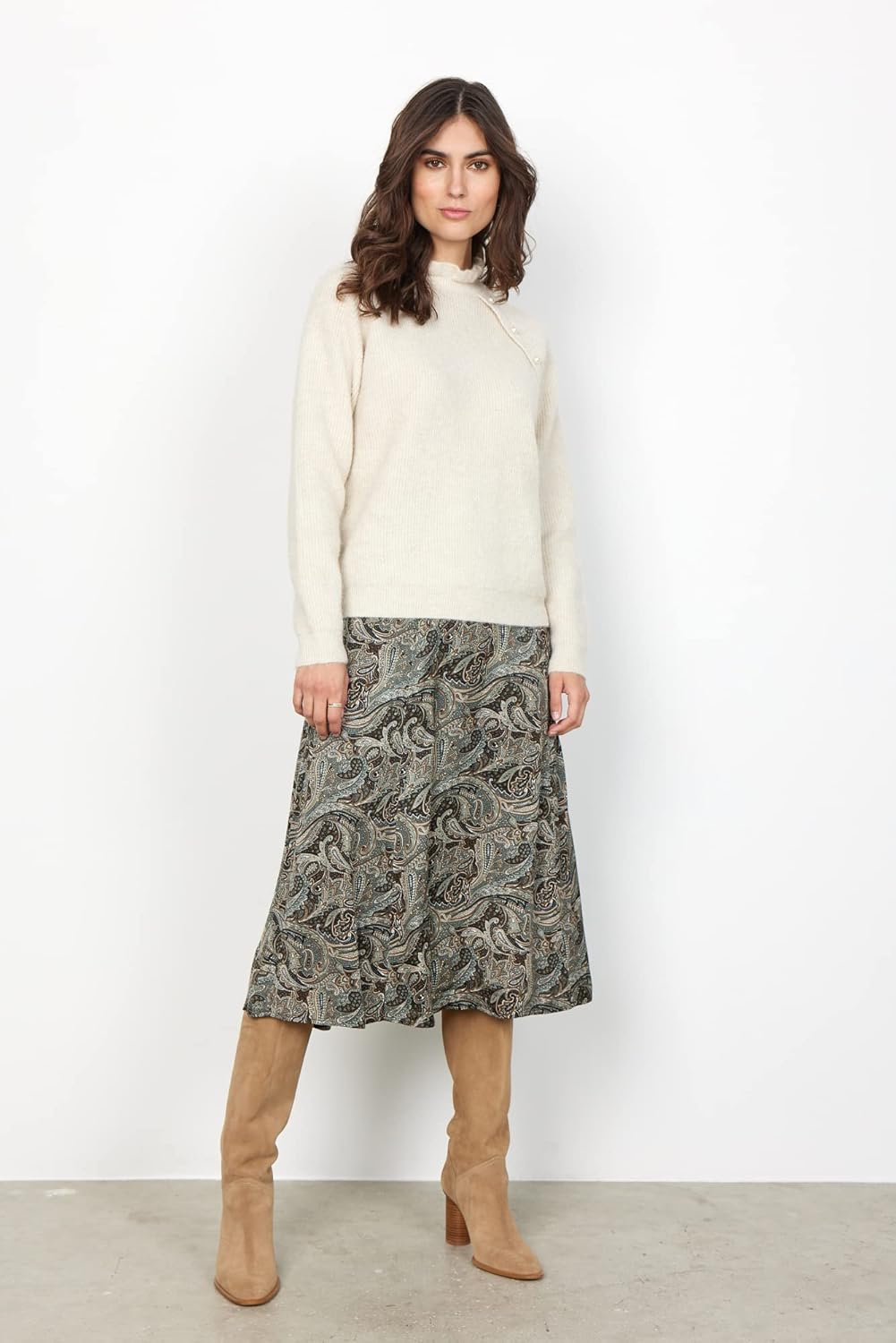 SOYACONCEPT Damen Pullover Sweater XL 91620 Cream Melange, XL 91620 Cream Melange