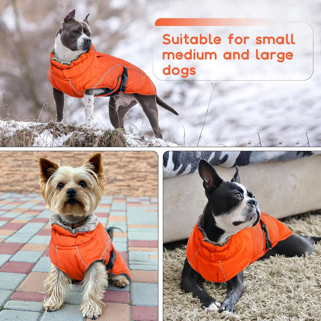 Hundemantel Winter, Wasserdicht Hundejacken Grosse Hunde Weste Winddicht Hundejacke Warm Fleece Hund
