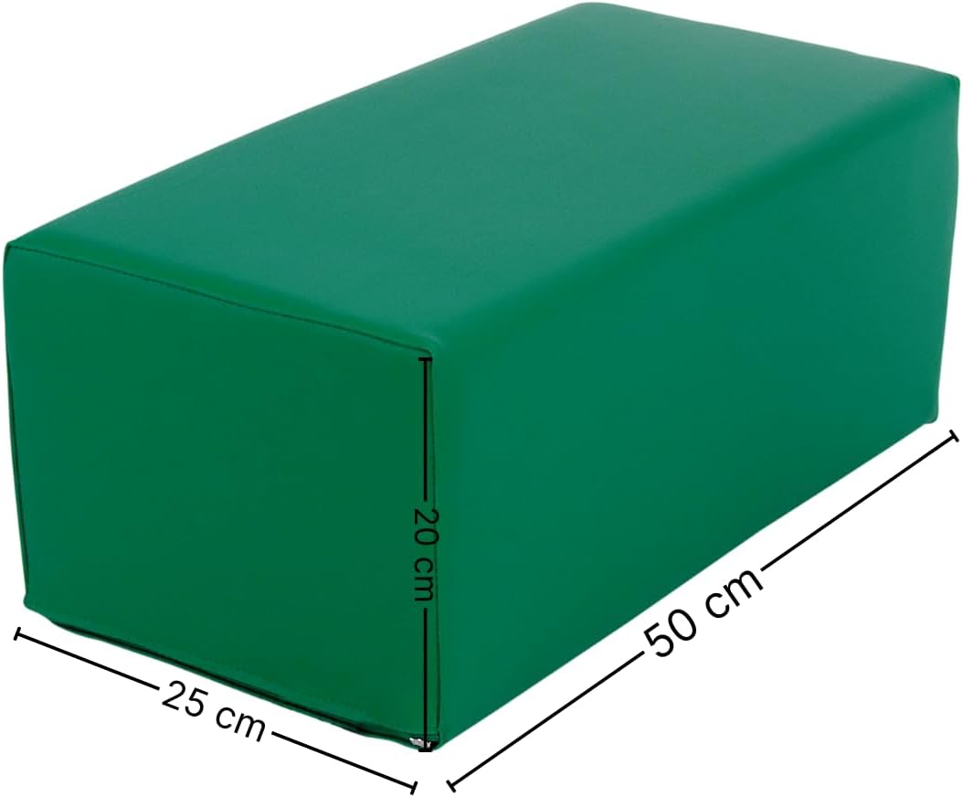 ATC Handels GmbH Stufen-Lagerungskissen 50 x 25 x 20cm aus qualitativem Ether-Schaum mit Kunstlederb