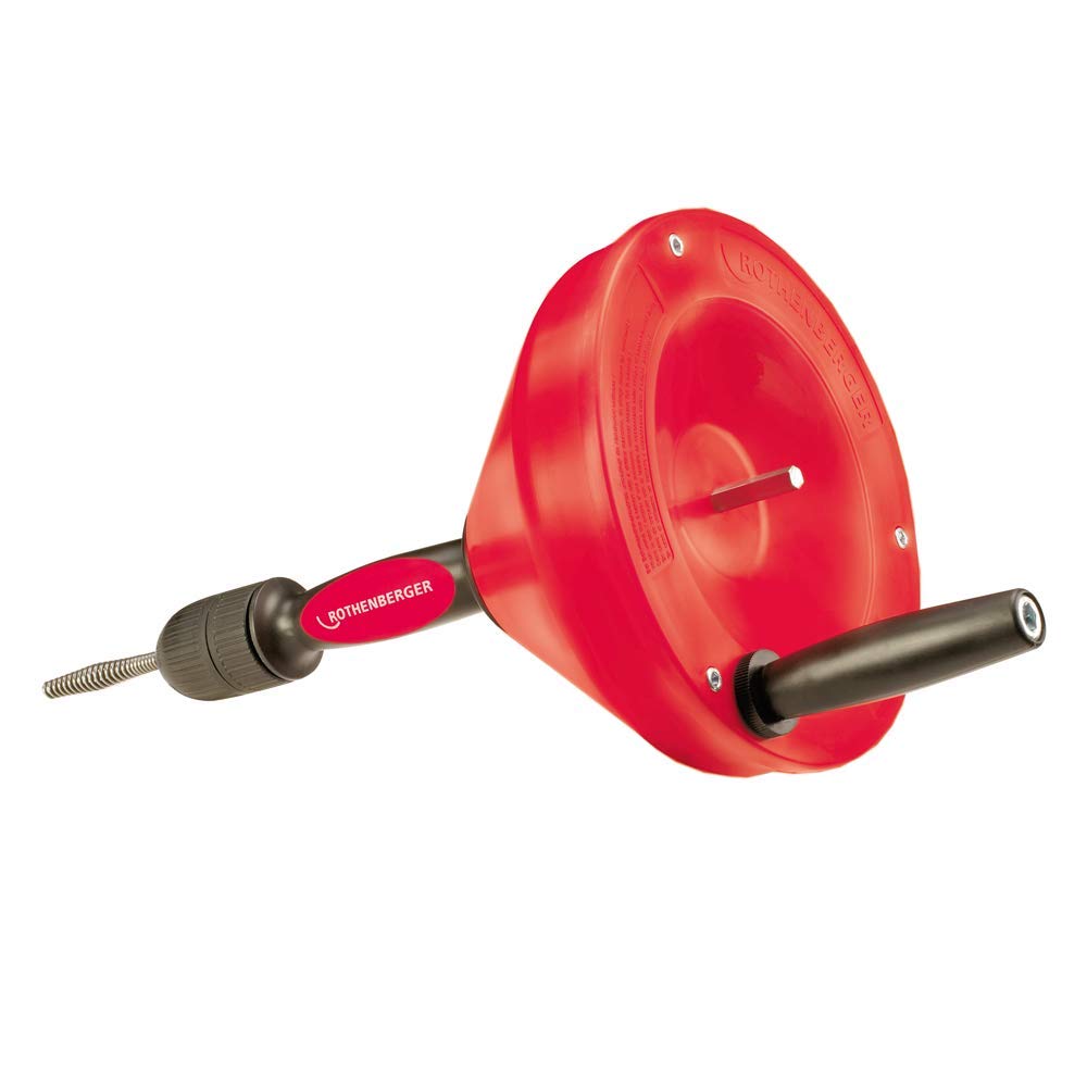 ROTHENBERGER 72095 ROSPI 8 H+E Plus, Hand- und Elektro-Rohrreinigungsgerät, 20mm-50mm Arbeitsbereich