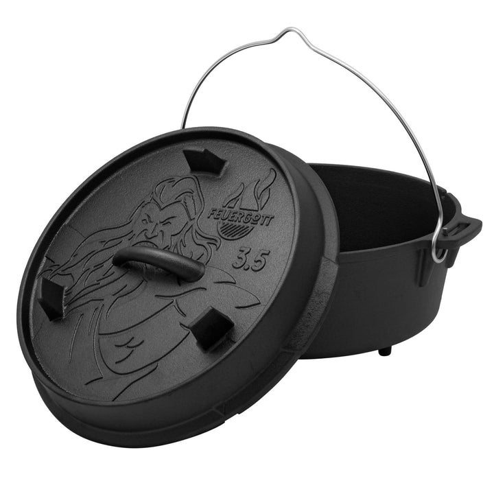 FEUERGOTT 71005 Dutch Oven 3,5 l mit Füssen
