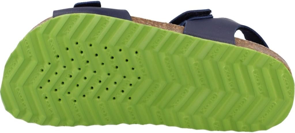 Geox Jungen J Ghita Boy Sandal 34 EU Navy Lime, 34 EU Navy Lime