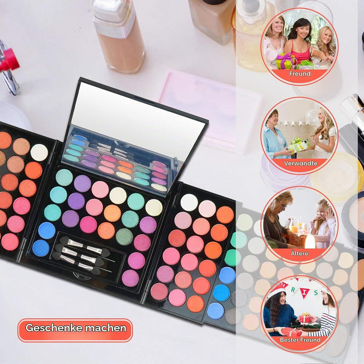 PhantomSky 148 Farben Schminkset, Cosmetics Schminkkoffer Mädchen Make Up Set für Teenager Kosmetik
