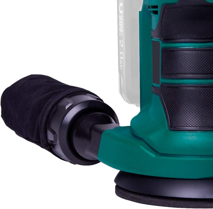 VONROC Exzenterschleifer – VPower 20V (Exkl. Akku & Charger) – Ø125mm -– Staubb. & 12x Schleifpapier