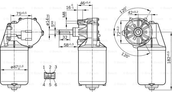 Bosch 0 986 337 410 Wischermotor