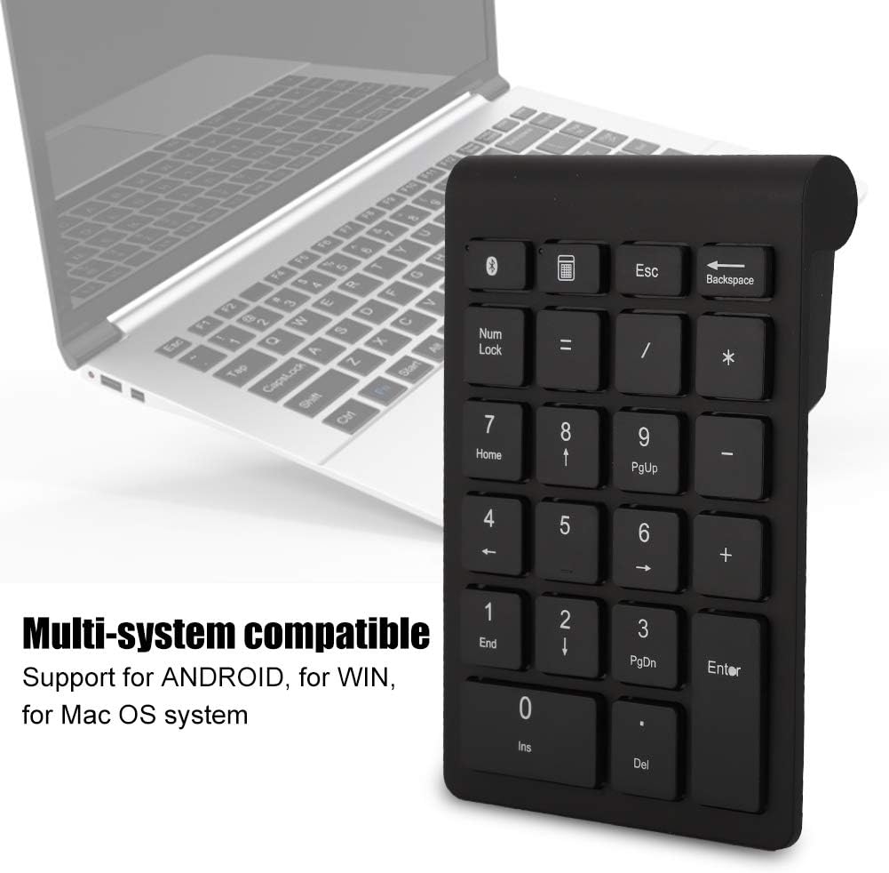 Goshyda 22 Tasten Numerisches Tastenfeld, Bluetooth Wireless Keyboard, Portable Financial Accounting