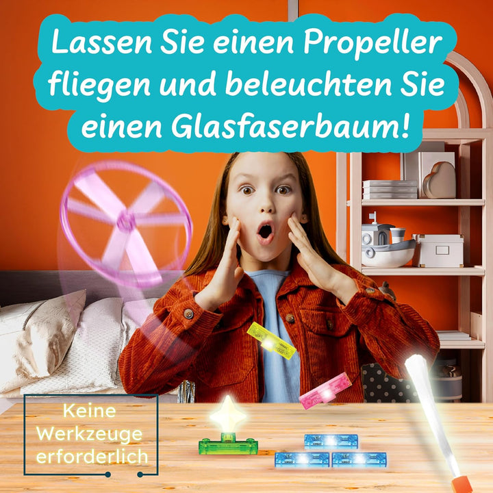 Science4you Elektronikset für Kinder – Schaltkreis-Set, Roboter-Bausatz, 60 Experimente mit Motor Ba