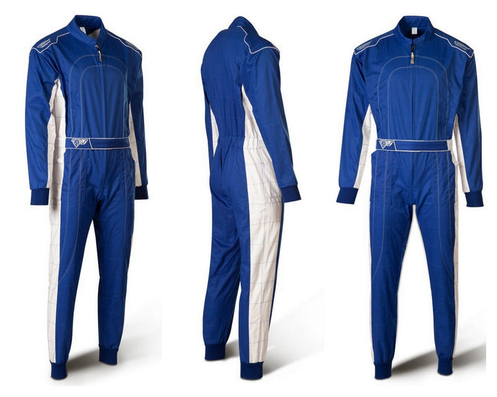 Speed Kartoverall Blau/weiss - Denver HS-2 Aktuelles Modell Racewear, L